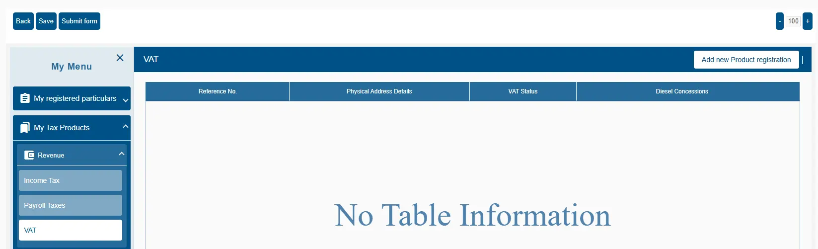 Add New Registration Button